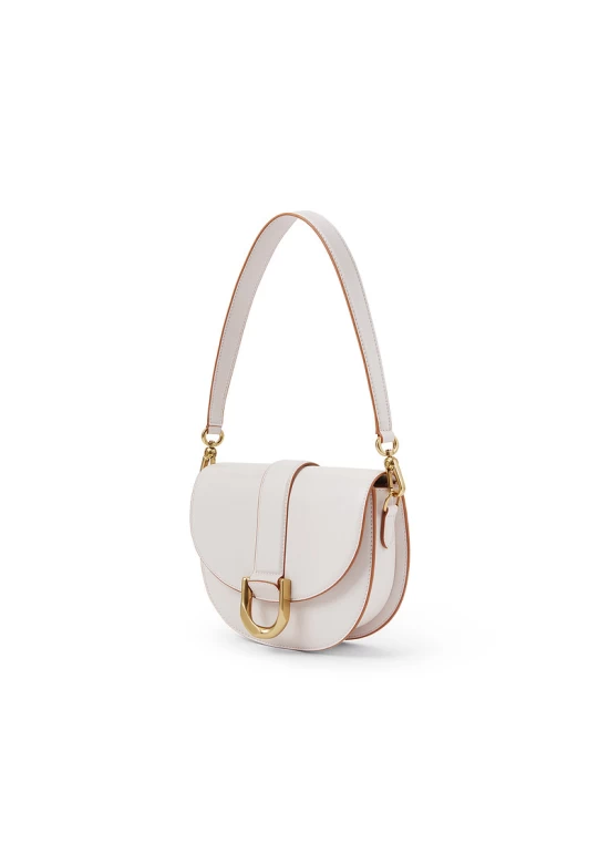 Charles Keith Horseshoe Buckle Saddle Bag Pink